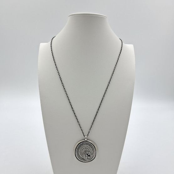 Kaulakoru, Chic, design Jorma Laine, hopeaa