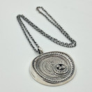 Kaulakoru, Chic, design Jorma Laine, hopeaa