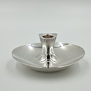 Kynttilänjalka, design Tapio Wirkkala, hopeaa v. 1961