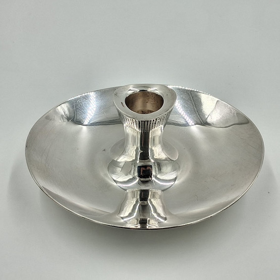 Kynttilänjalka, design Tapio Wirkkala, hopeaa v. 1961