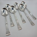 Ruokalusikat 6kpl, Tähkä, hopeaa