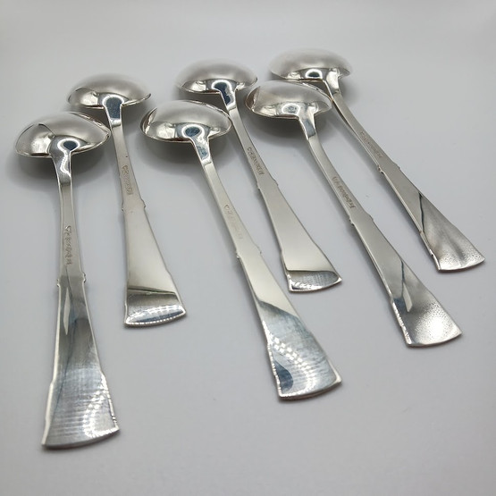 Ruokalusikat 6kpl, Tähkä, hopeaa