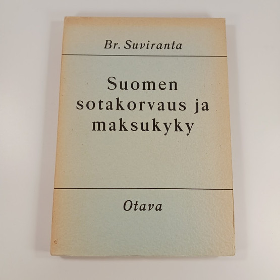 Kirja, Suomen sotakorvaus ja maksukyky v. 1948