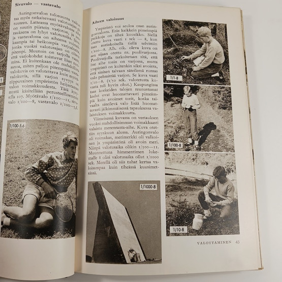 Kirja, Harrastajan valokuvauskurssi kuvina v. 1959