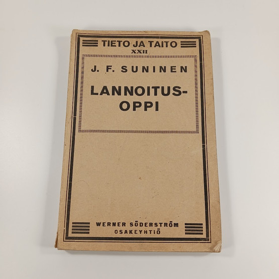 Kirja, Lannoitusoppi v. 1922