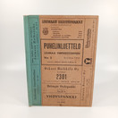 Kirja, Puhelinluettelo, Loimaa ympäristöineen v. 1957