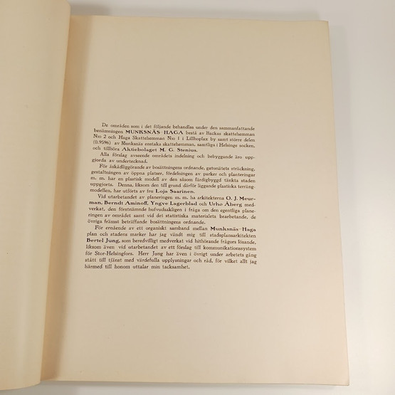 Kirja, Eliel Saarinen 1915, Munksnäs Haga och Stor-Helsingfors