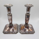 Kynttilänjalka 2kpl, hopeaa vuodelta 1965