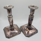 Kynttilänjalka 2kpl, hopeaa vuodelta 1965