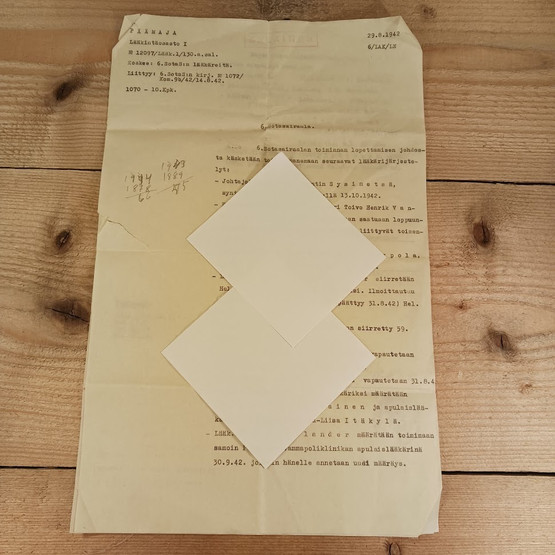 Päämajan käsky, v. 1942, Lääkintäosasto 1