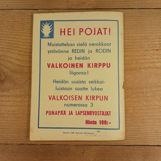 Sarjakuva, Buck Jones n:o 10/1959