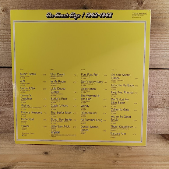 LP-levy, The Beach Boys 1962-1965