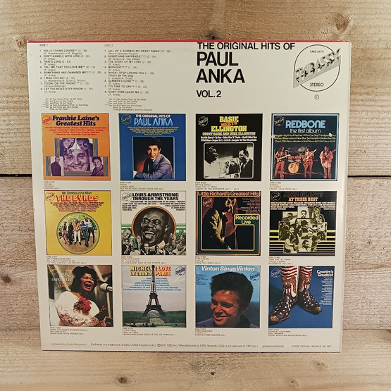 LP-levy, Paul Anka