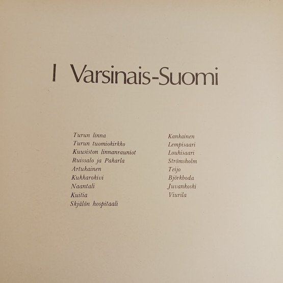 Kirja, Vanha kaunis Suomi, Z. Topelius