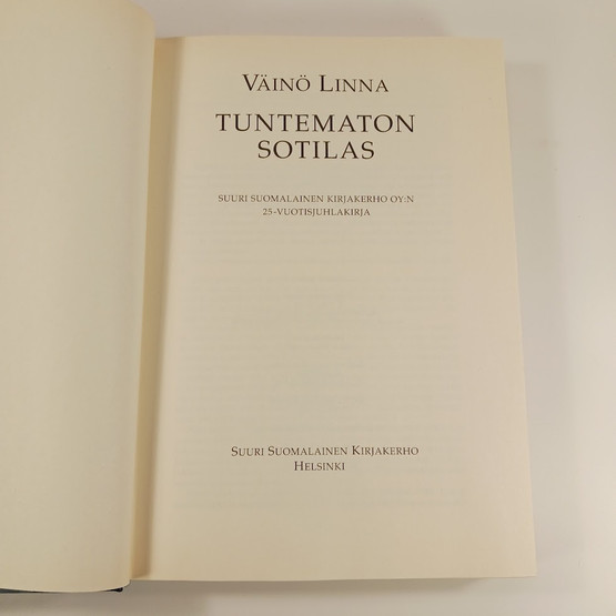 Kirja, Tuntematon Sotilas, Väinö Linna