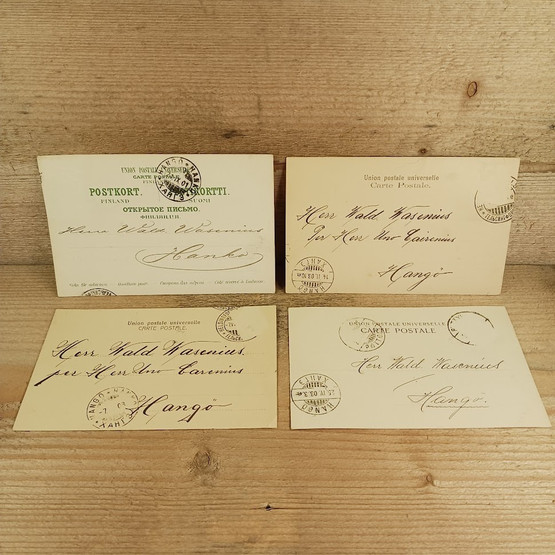 Helsinki-aiheiset vanhat postikortit 4kpl