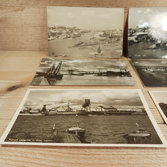Turku satama, vanhat postikortit 6kpl