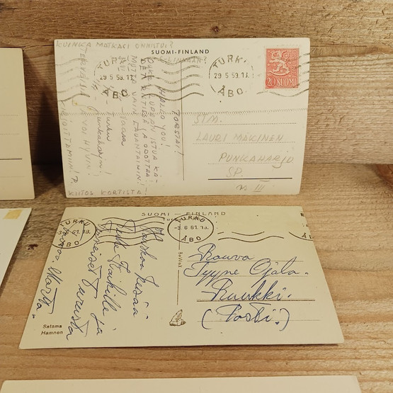 Turku satama, vanhat postikortit 6kpl