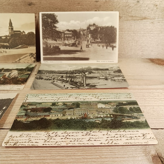 Turku Auransilta, vanhat postikortit 6kpl