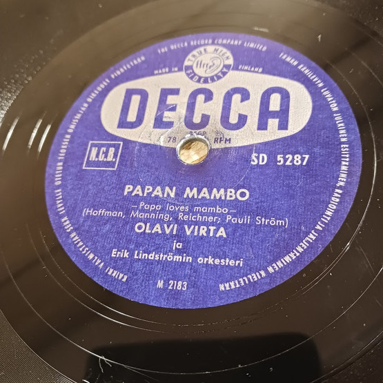 Savikiekko, Decca, Olavi Virta