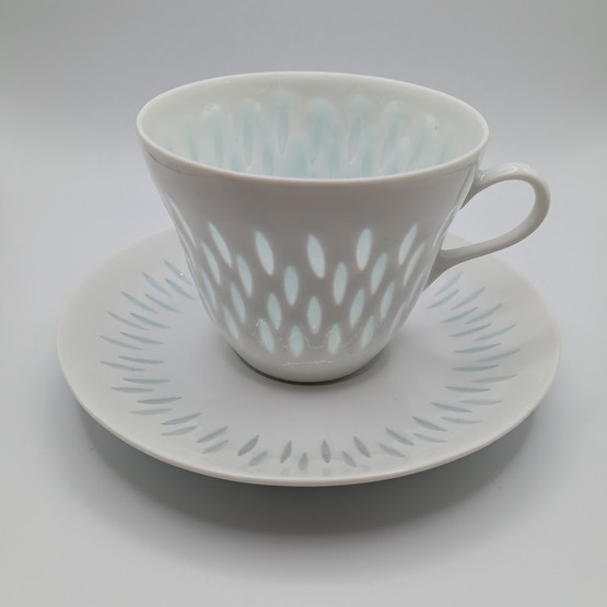 Kahvikuppi, Arabia, riisiposliini, design Friedl Kjellberg