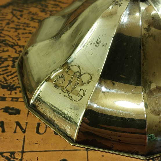 Kynttilänjalka 2kpl, hopeaa, vuodelta 1963