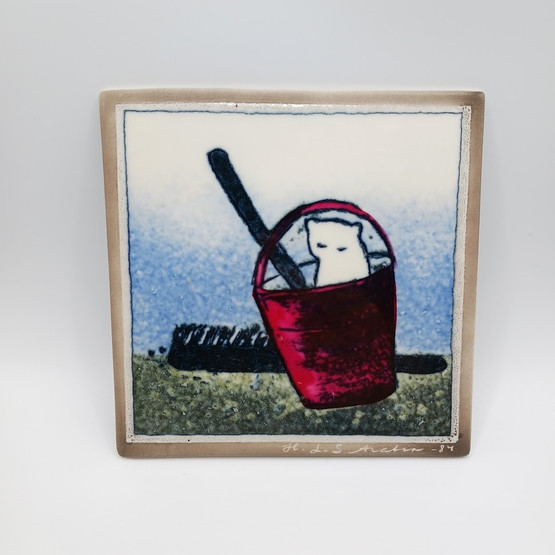 Koristelaatta, Leikit odottavat, Arabia, Heljä Liukko-Sundström -84