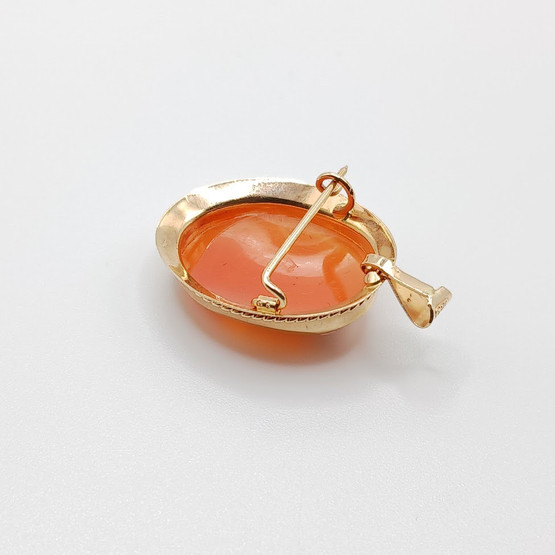 Camee riipus/rintakoru, 14k kultaa