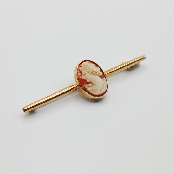 Camee rintaneula, 14k kultaa