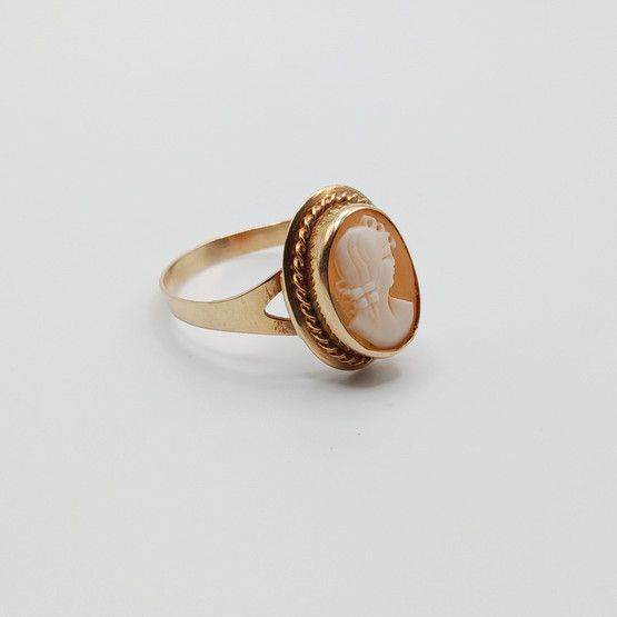 Camee sormus, 14k kultaa