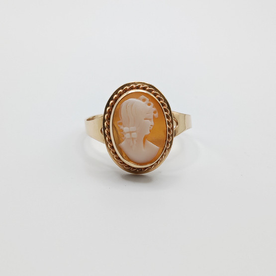 Camee sormus, 14k kultaa