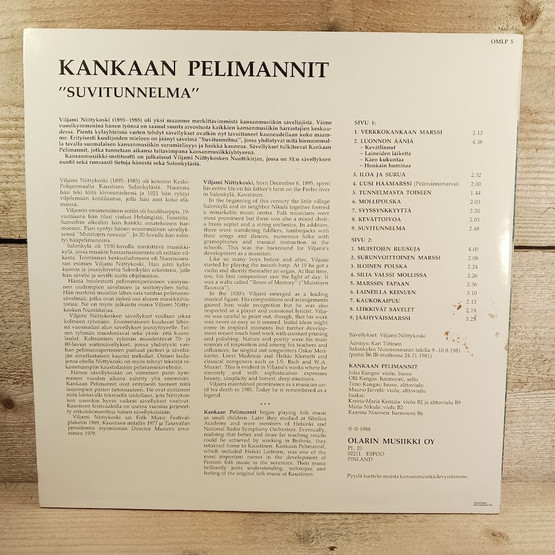 LP-levy, Kankaan Pelimannit