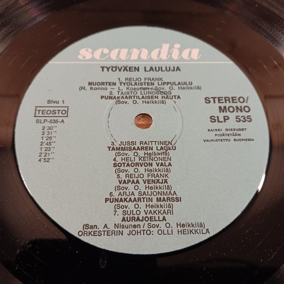 LP-levy, Työväen lauluja