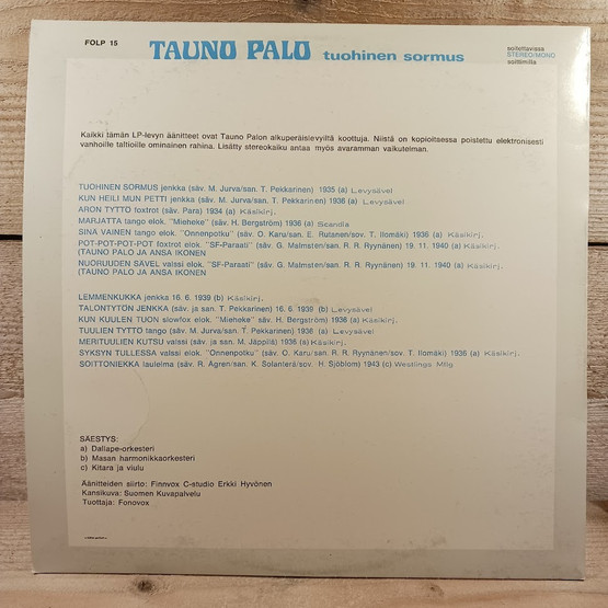 LP-levy, Tauno Palo