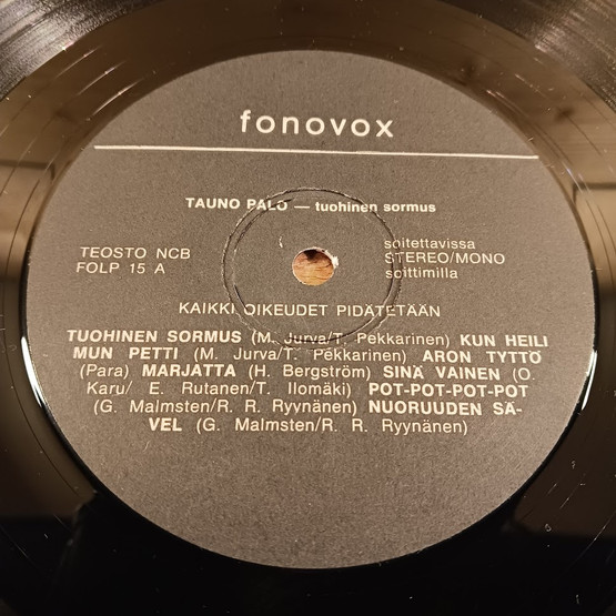 LP-levy, Tauno Palo