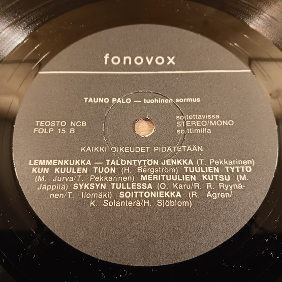 LP-levy, Tauno Palo