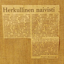 Taulu, Iso-Lauri, sign. Veikko Laukkanen 1967