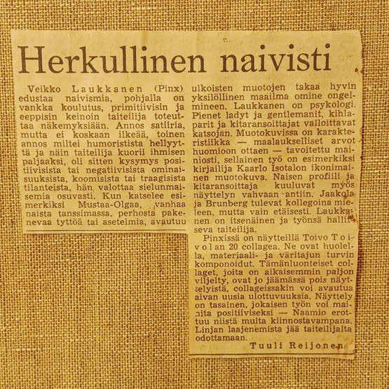 Taulu, Iso-Lauri, sign. Veikko Laukkanen 1967
