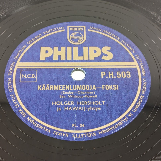 Savikiekko, Philips, Holger Hersholt ja Hawaij-yhtye