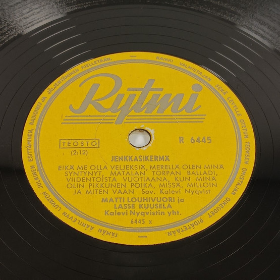 Savikiekko, Rytmi: Matti Louhivuori, Lasse Kuusela, Taito Vainio