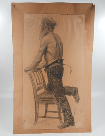 Lyijykynätyö, sign. Sigurd Wettenhovi-Aspa v. 1890