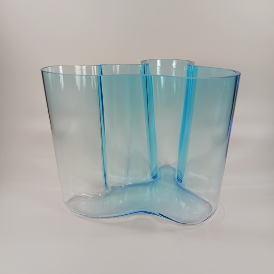 Aalto maljakko, sininen, design Alvar Aalto