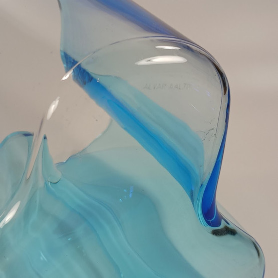 Aalto maljakko, sininen, design Alvar Aalto