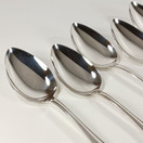 Lusikat 6kpl, Chippendale, hopeaa