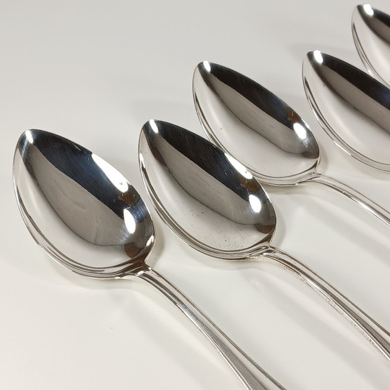 Lusikat 6kpl, Chippendale, hopeaa