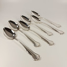 Lusikat 6kpl, Chippendale, hopeaa