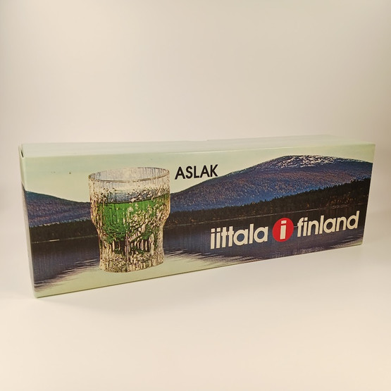 Lasi 4kpl, Aslak, Iittala, design Tapio Wirkkala