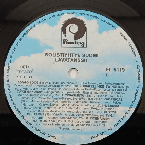 LP-levy, Solistiyhtye Suomi, Lavatanssit