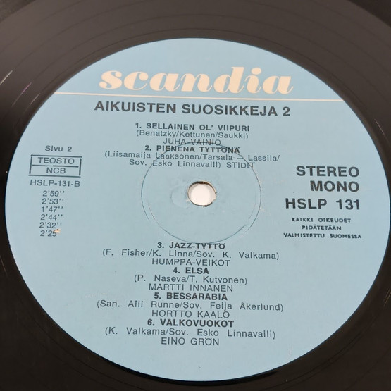 LP-levy, Aikuisten suosikkeja 2