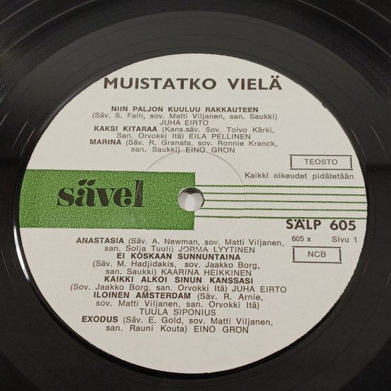 LP-levy, Muistatko vielä